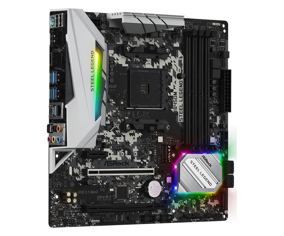 Asrock b450 steel legend настройка майнинга